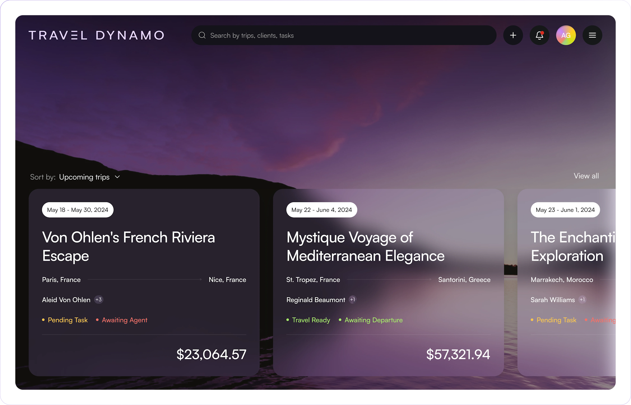 Travel Dynamo Dashboard