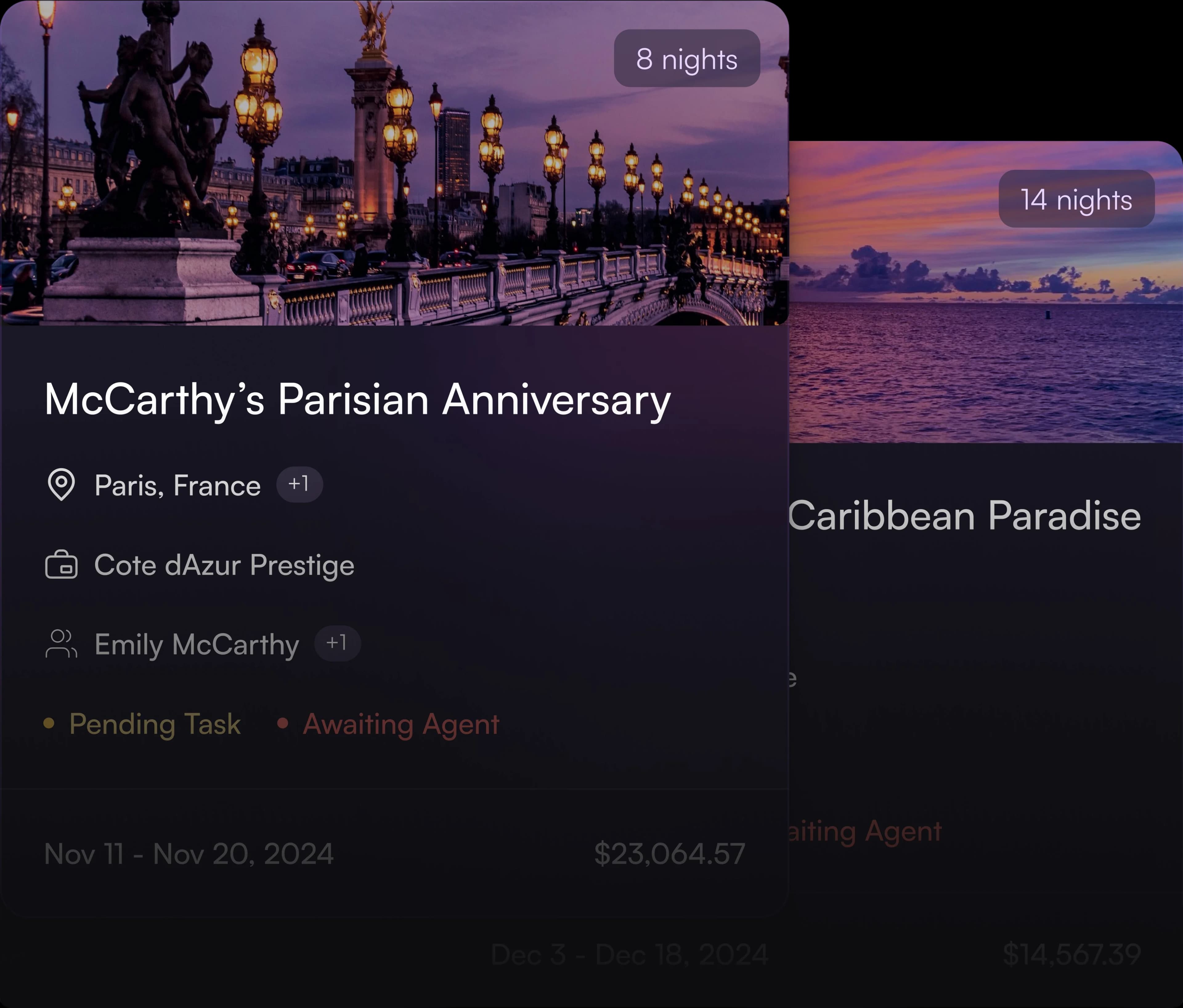 Tailoring Dream Trips & Tracking Tasks